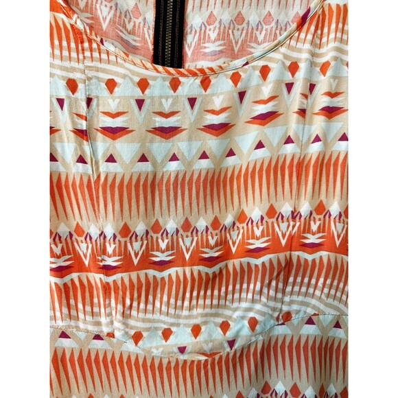 Volcom Quincy Davis Mini Dress Size‎ L Aztec Lightweight - Picture 5 of 12